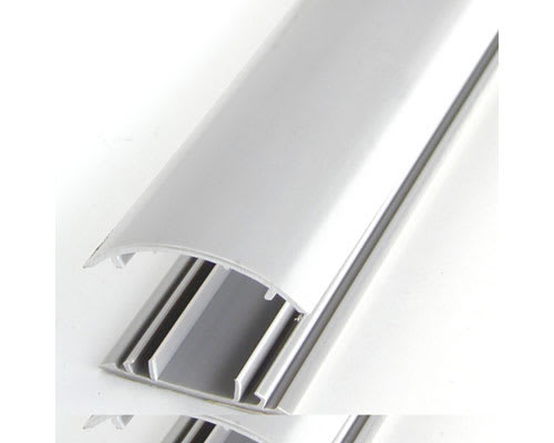 3 ft. 2-inch Grey Floor Cable Duct w. Round Top