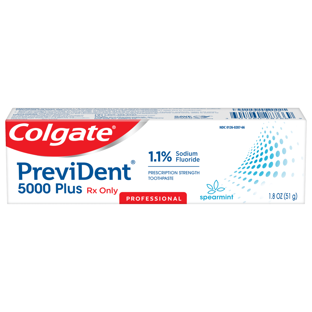 Colgate® PreviDent® 5 Plus 1.1% Sodium Fluoride, Spearmint, 1.8 oz (Rx Only)