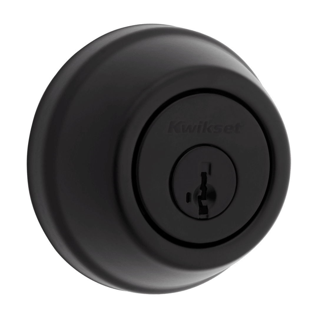 780 Deadbolt Series Single Cylinder Deadbolt in Matte Black featuring SmartKey Security