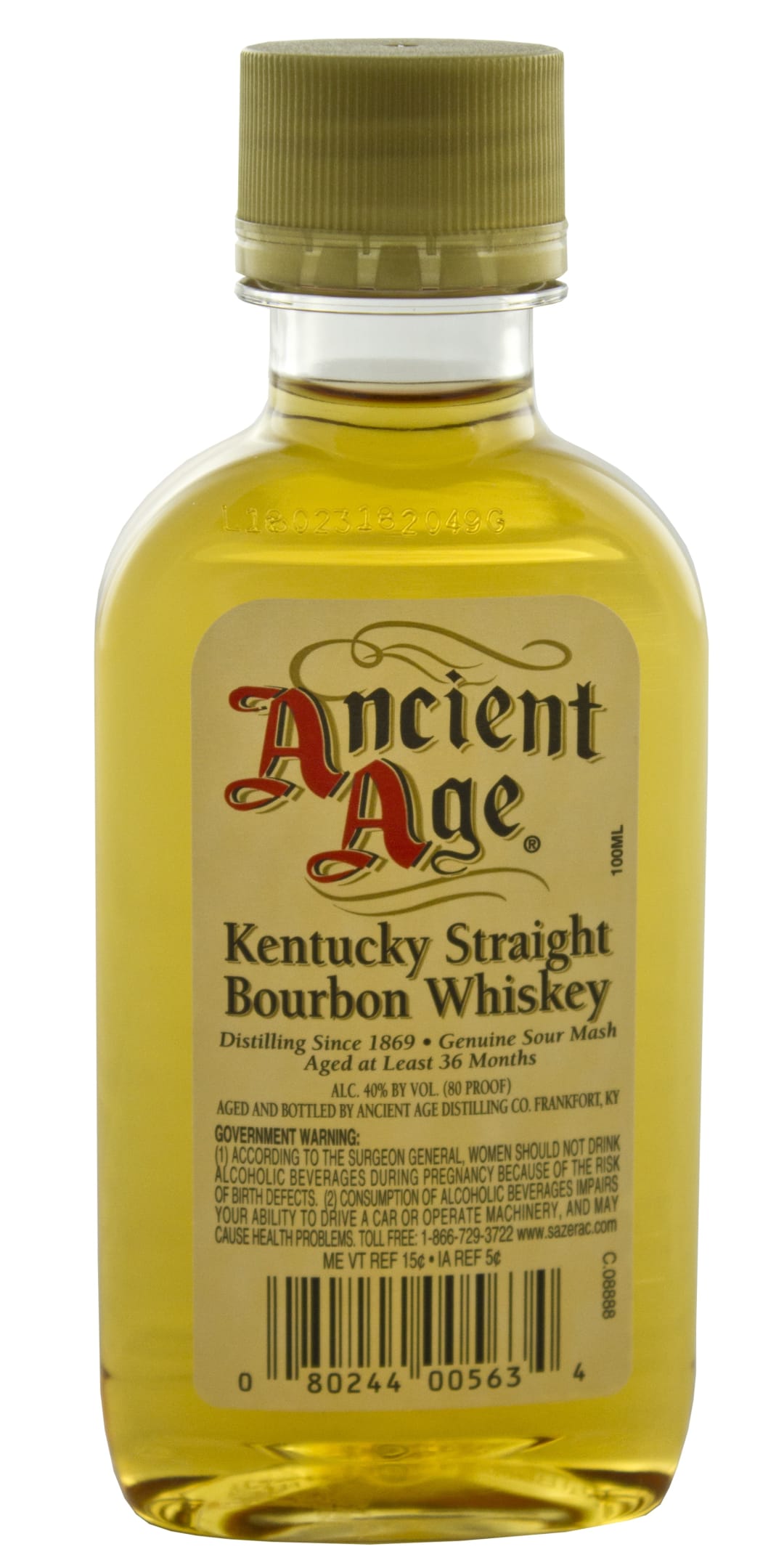 Ancient Age Kentucky Straight Bourbon Whiskey 100ml 80 Proof