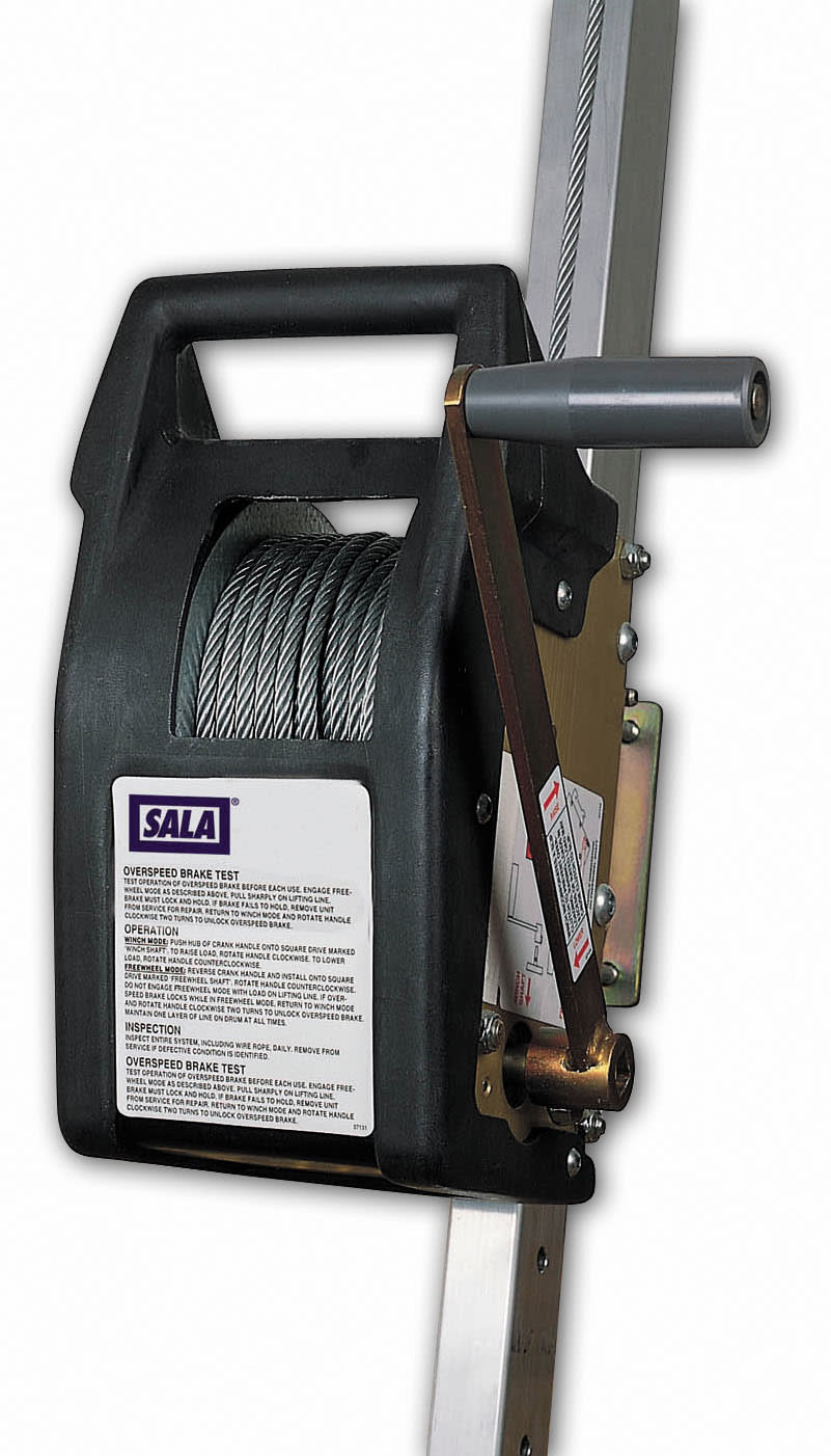 3M™ DBI-SALA® Salalift™II Winde, Schwarz und Gelb eloxiert, 18 m, KT2PW60L