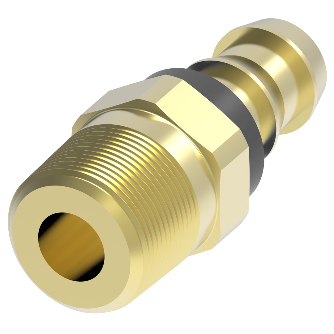 Aeroquip 1/4 NPT X 1/4 Push On Brass