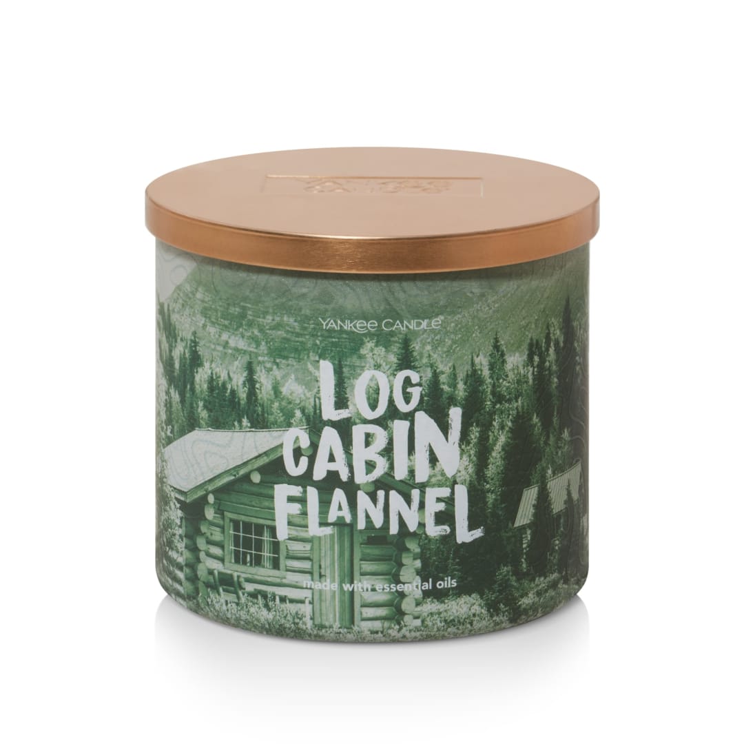 Yankee Candle® Log Cabin Flannel 3-Wick Candle