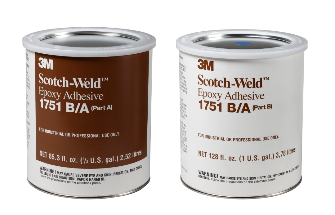 3M™ Scotch-Weld™ Epoxy Adhesive 1751, Grey, Part B/A, 6.3 L, 2 Kits
