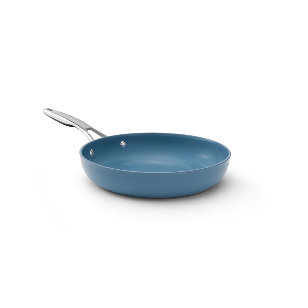 Calphalon Premier Ceramic Nonstick 10 inch Frying Pan, Durable Ceramic Pan for Searing, Sauteing, Long Lasting PFAS-Free Cookware, Dishwasher Safe, Oven Safe, Macaron