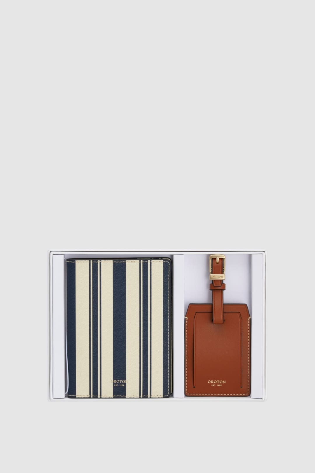 Jessie Stripe Passport &amp; Luggage Tag Gift Set