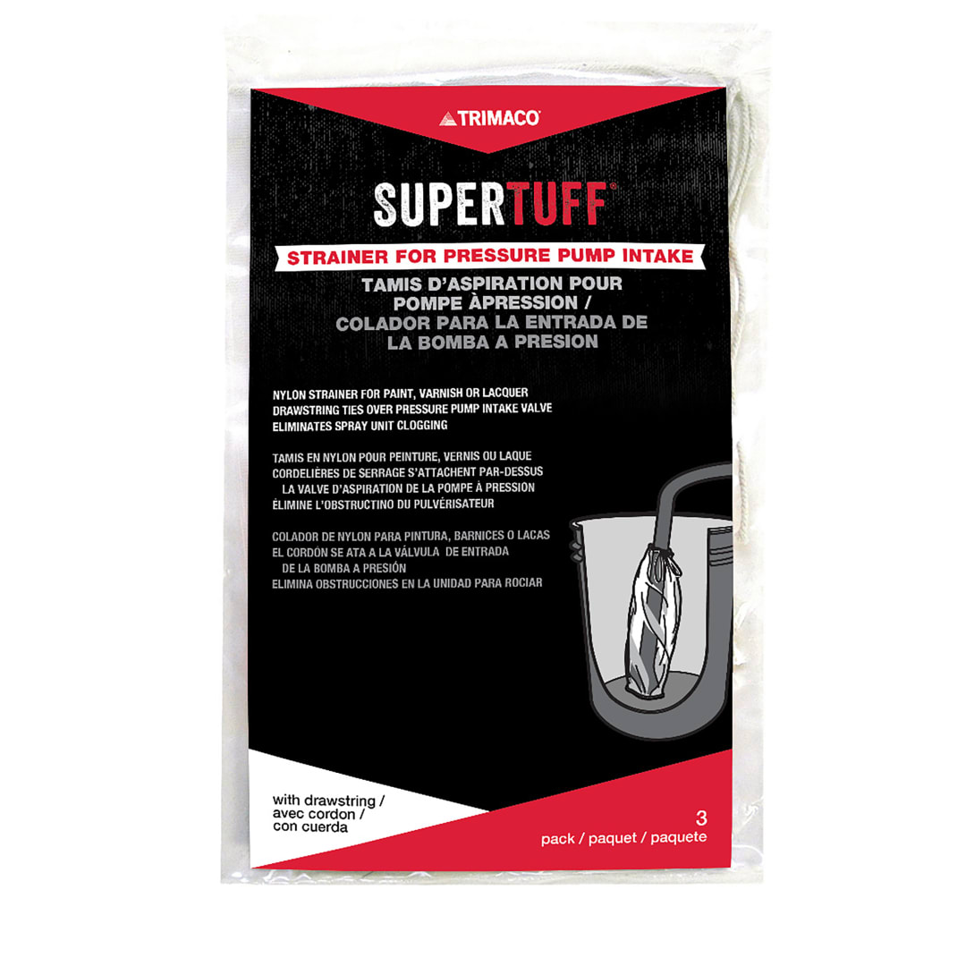 SuperTuff® Pump Strainer Bag with Draw String, Medium Mesh, 3pk