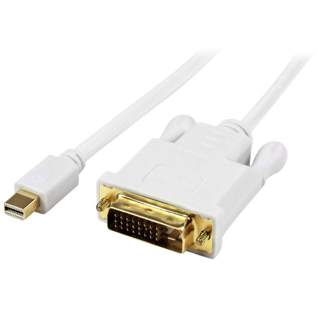 Mini DisplayPort to DVI - 3ft - Active - White