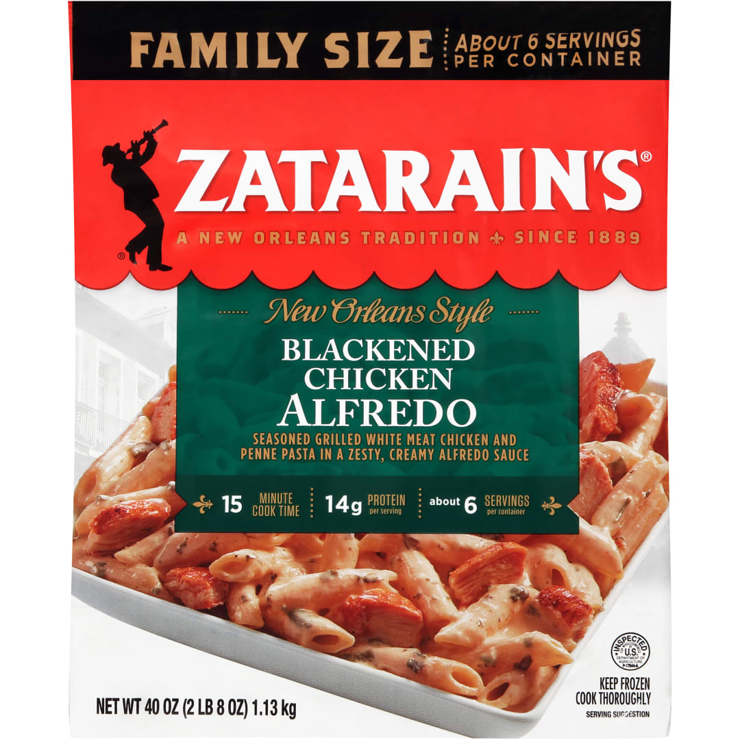 Zatarain's® Family Size Frozen Blackened Chicken Alfredo, 40.0 oz