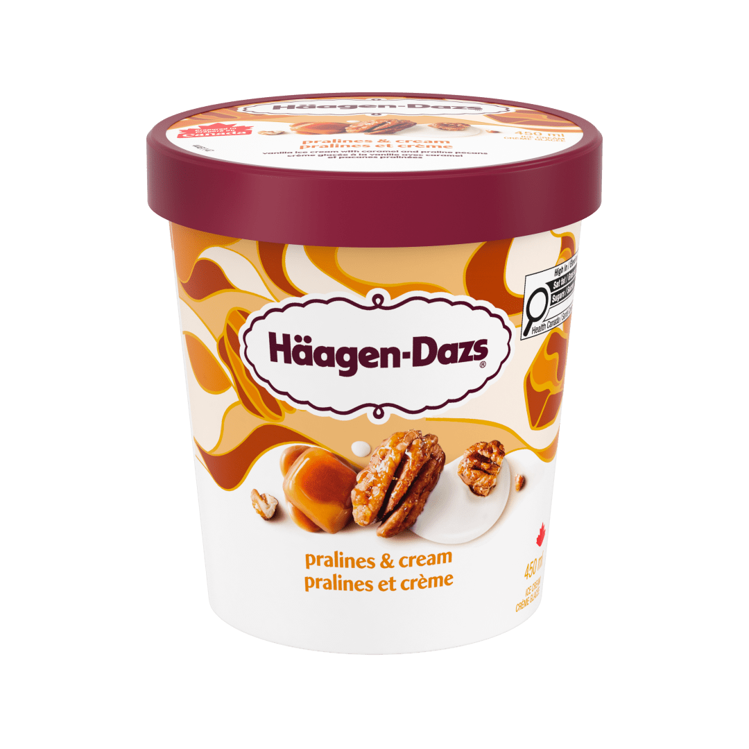 HAAGEN-DAZS Pralines & Cream 8x450ml CA