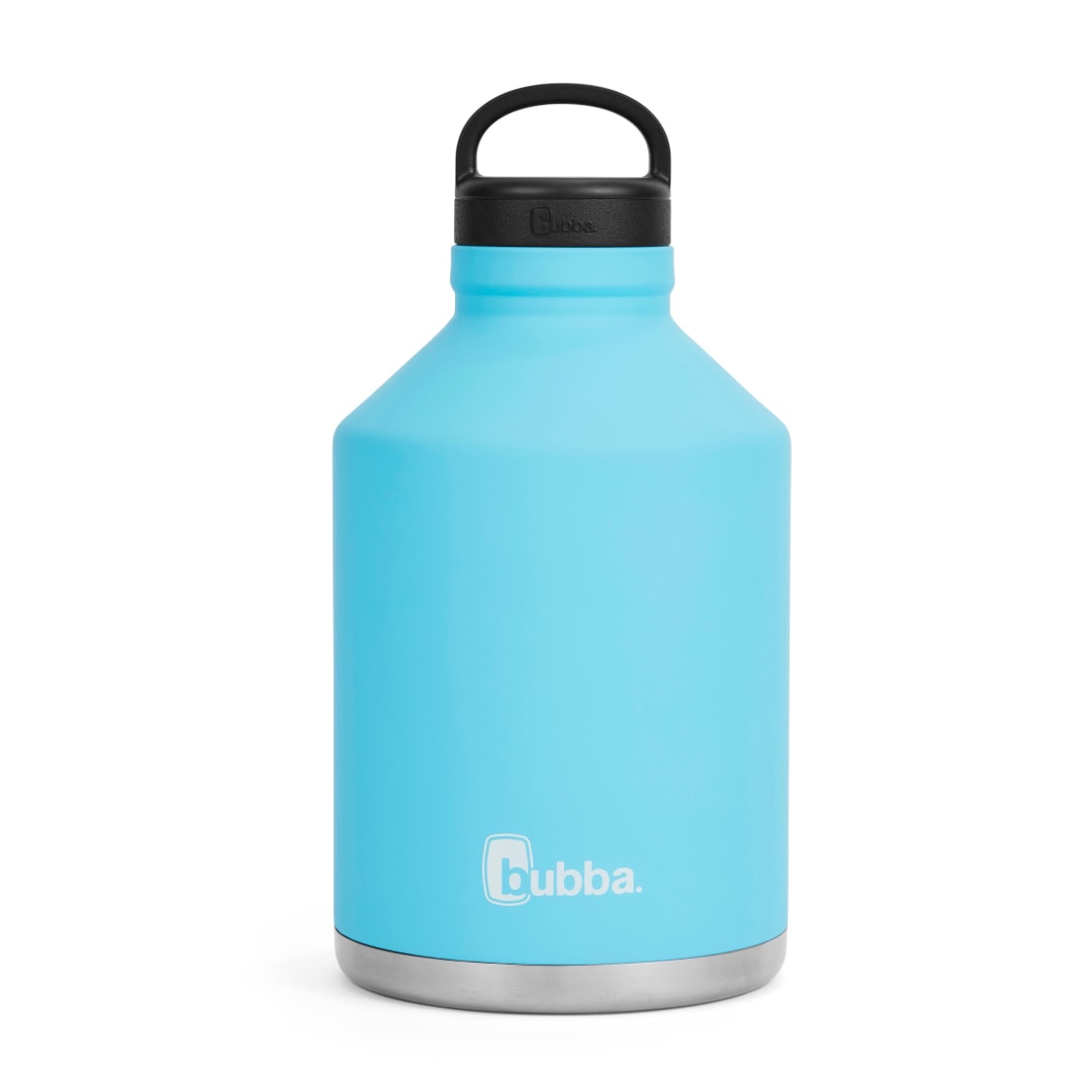 bubba® Trailblazer Stainless Steel Rubberized Water Bottle, 84 Oz, Pool Blue