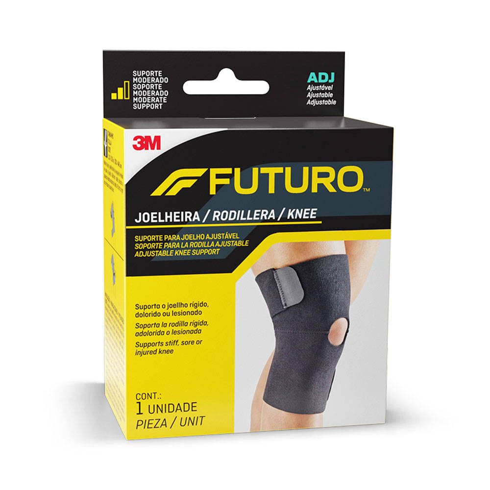 Joelheira Bilateral 3M™ Futuro™ Basic, Tamanho Ajustável, 1 Unidade