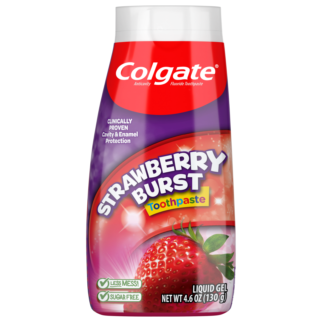 Colgate Kids Fluoride Toothpaste, Strawberry Burst, 4.6 oz
