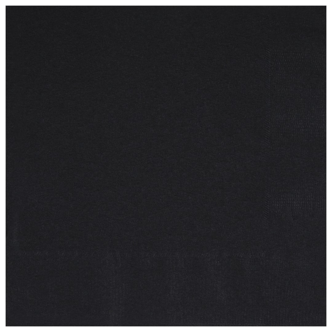 Midnight Black Solid Luncheon Napkins, 20ct