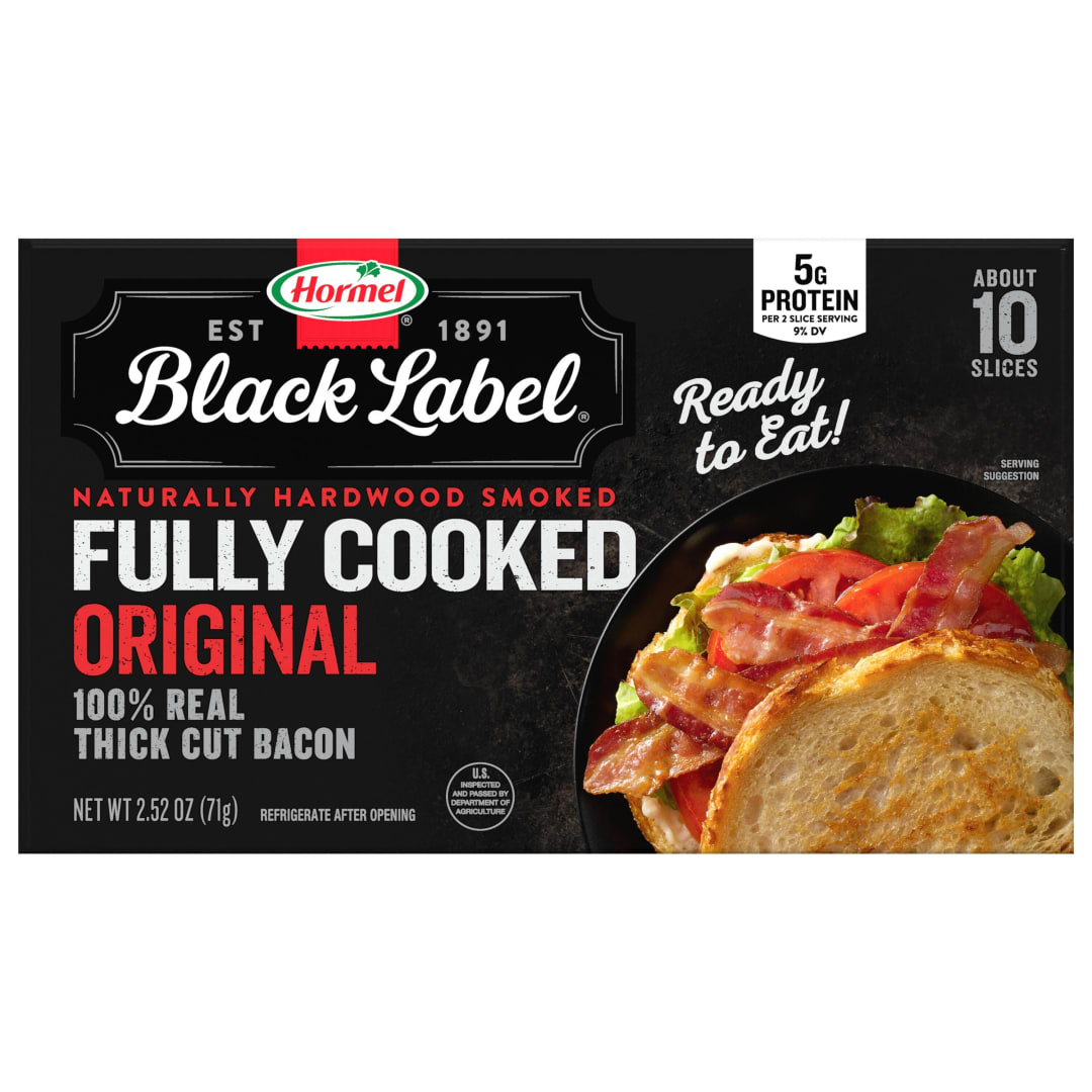 HORMEL BLACK LABEL Thick Cut Fully Cooked Bacon