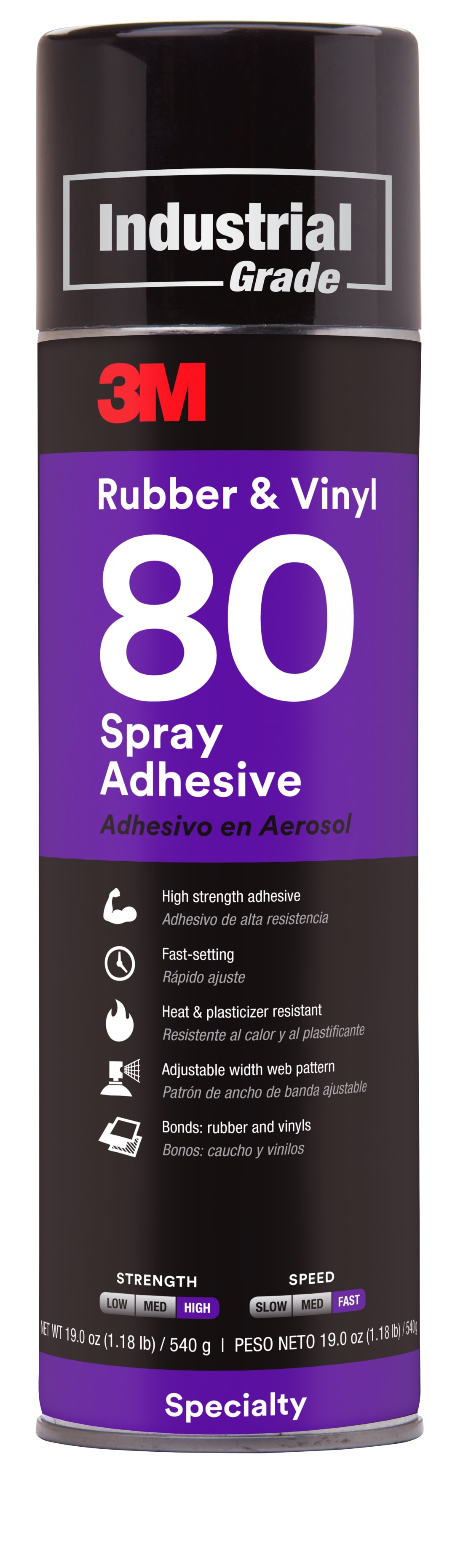3M™ Rubber And Vinyl 80 Spray Adhesive, Sarı, 500 ml