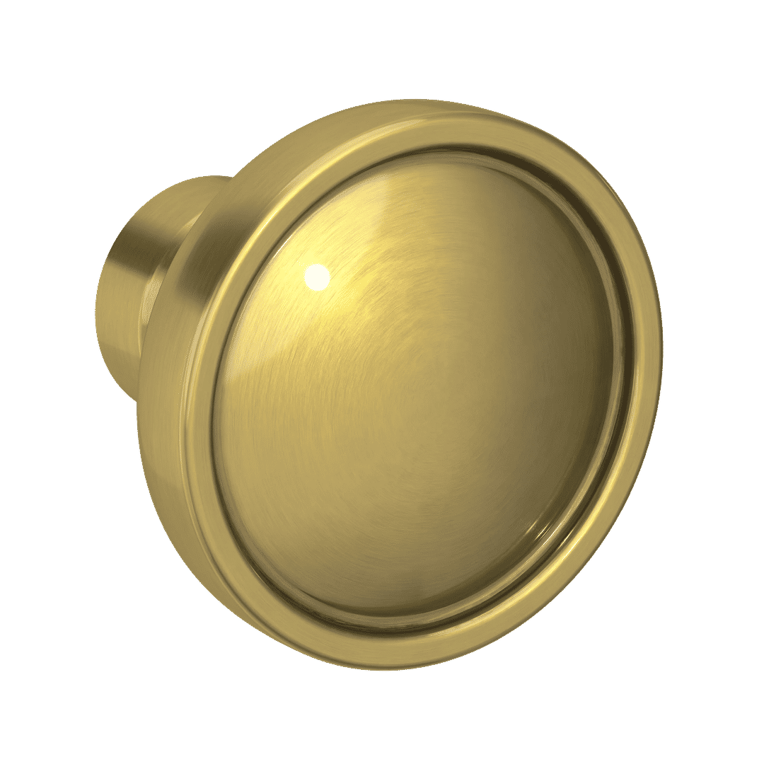 4403 Tulip Knob, 2", In Heirloom Brass