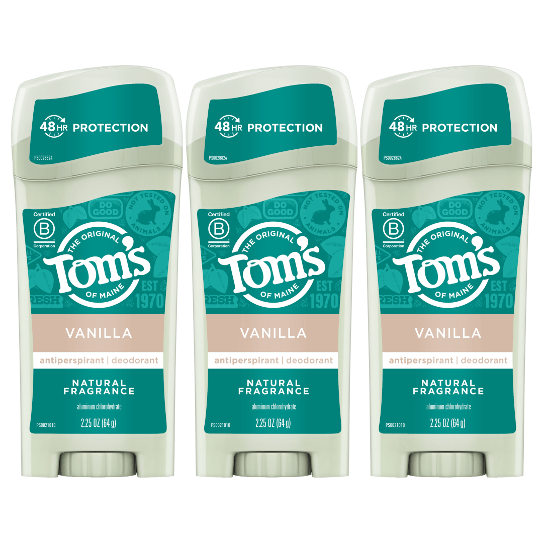 Tom's of Maine Natural Antiperspirant Deodorant for Women, Vanilla, 2.25 oz.