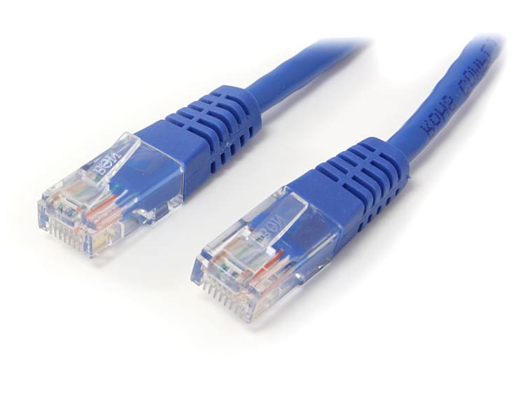 15 m Blue Molded Cat5e UTP Patch Cable
