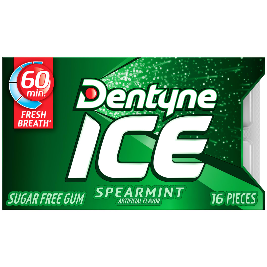 Dentyne Ice Sugar Free Chewing Gum Spearmint 16 pc Single