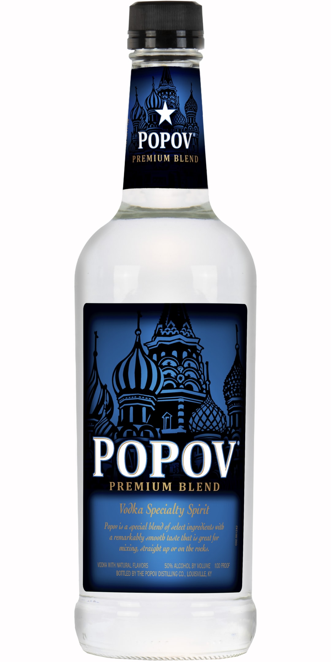 Popov Vodka 750ml 100 Proof