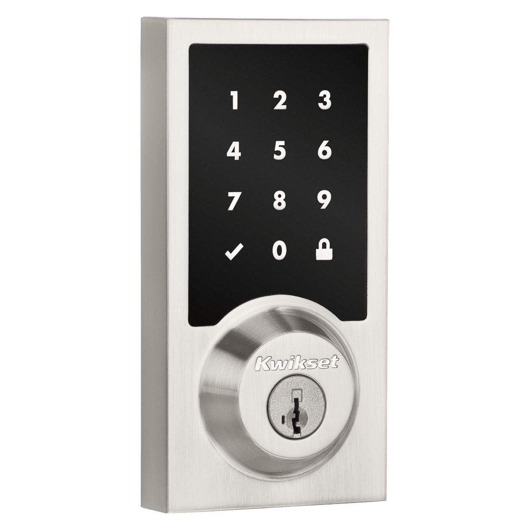 918 HomeConnect Electronic Deadbolt featuring SmartKey Security™ and Z-Wave Technology in Satin Nickel