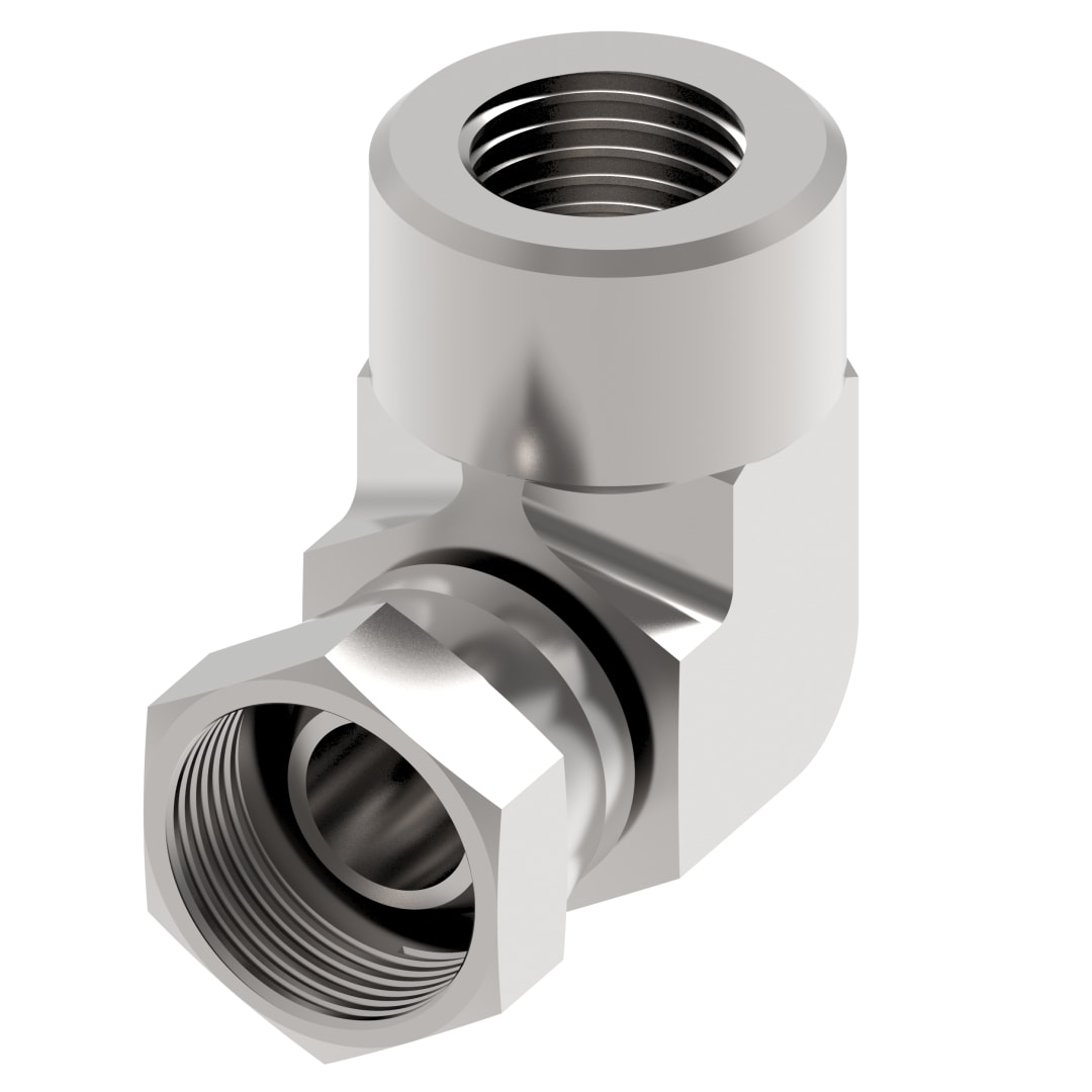 Aeroquip 1/4 FEM NPSM X 1/4 FNPT 90DEG
