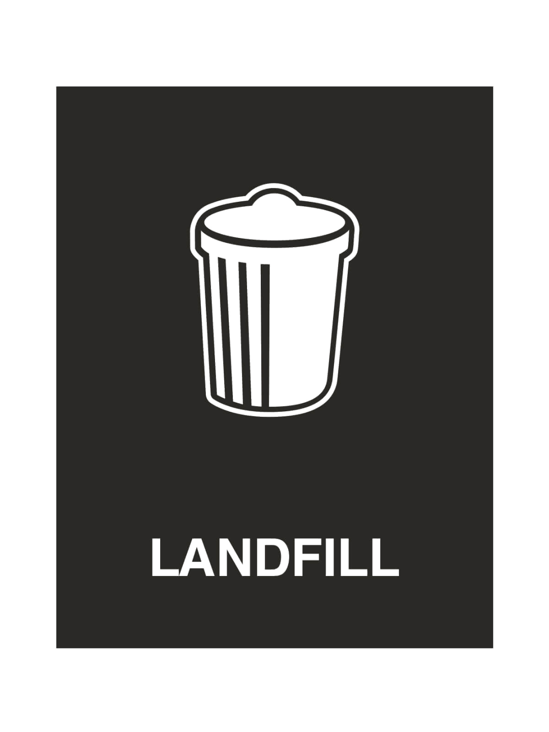  WASTE WATCHER - Sign - Landfill - Black