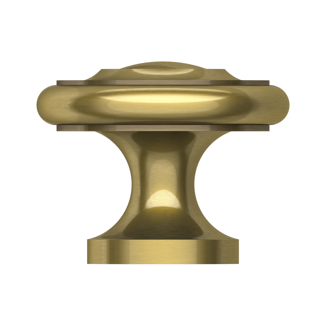 4491 Dominion Knob 1.25", In Heirloom Brass