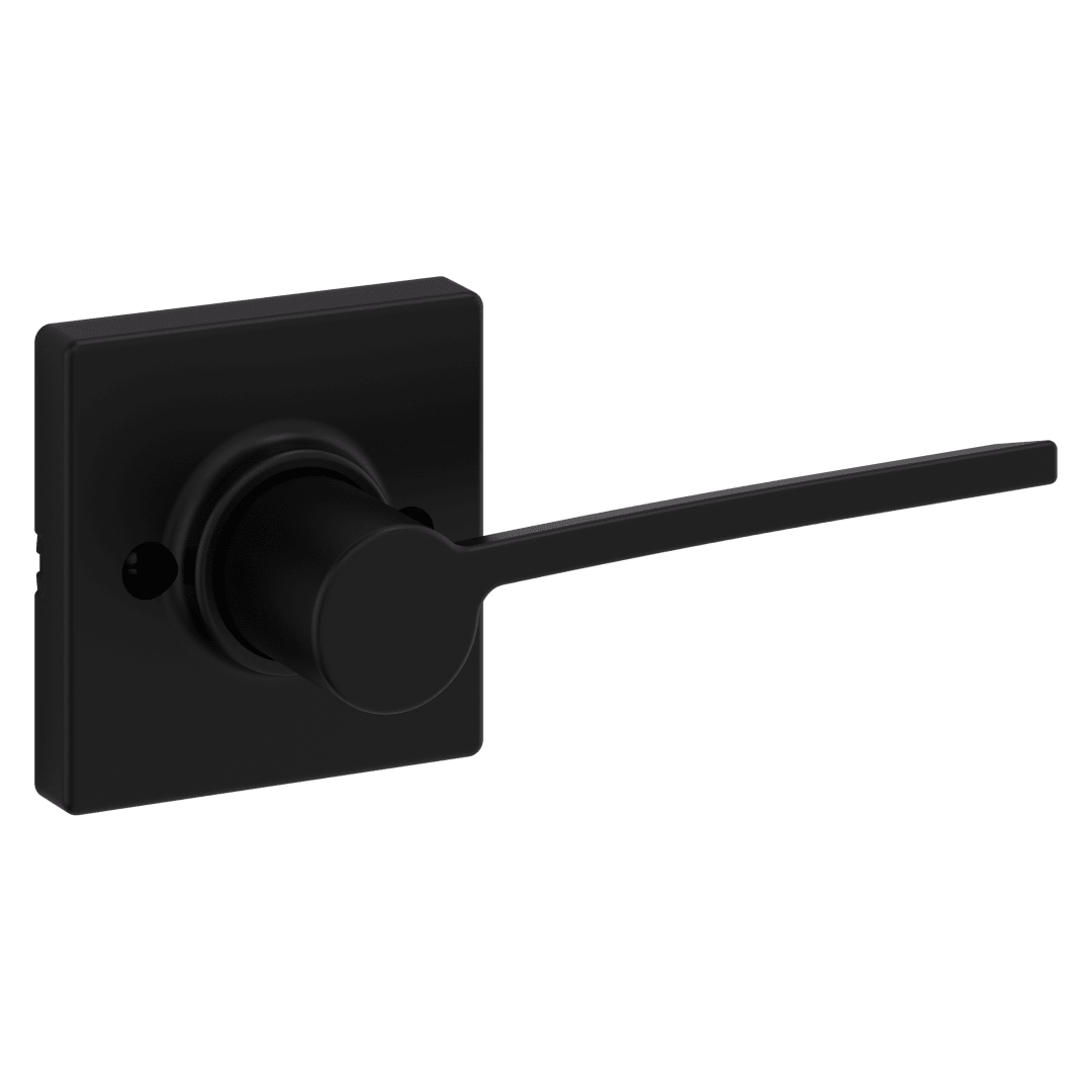 Ladera Half - Dummy Right Hand Door Lever in Matte Black