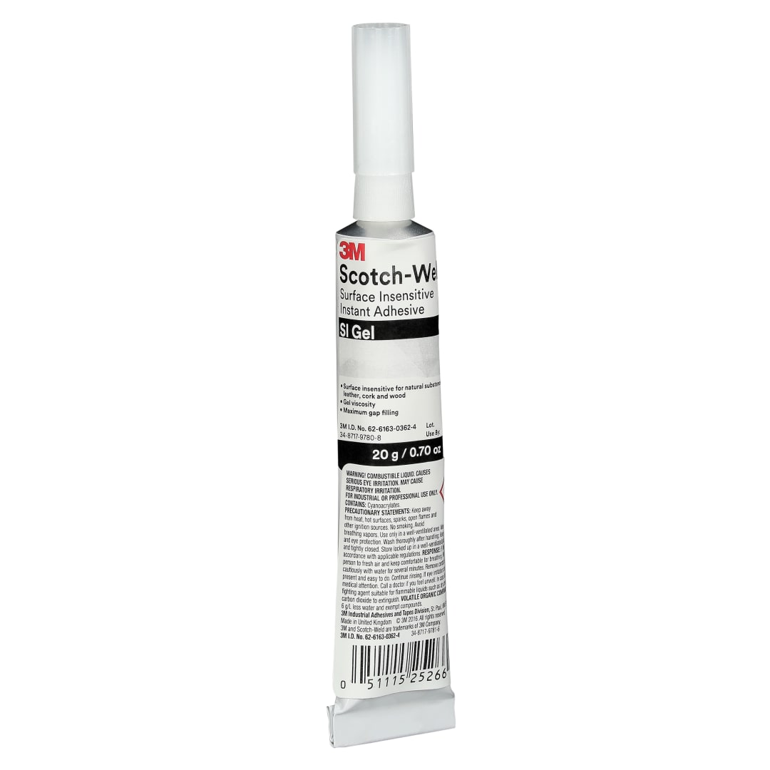 3M™ Scotch-Weld™ Yüzeye Duyarsız Hızlı Yapıştırıcı SI Jel, 20 g