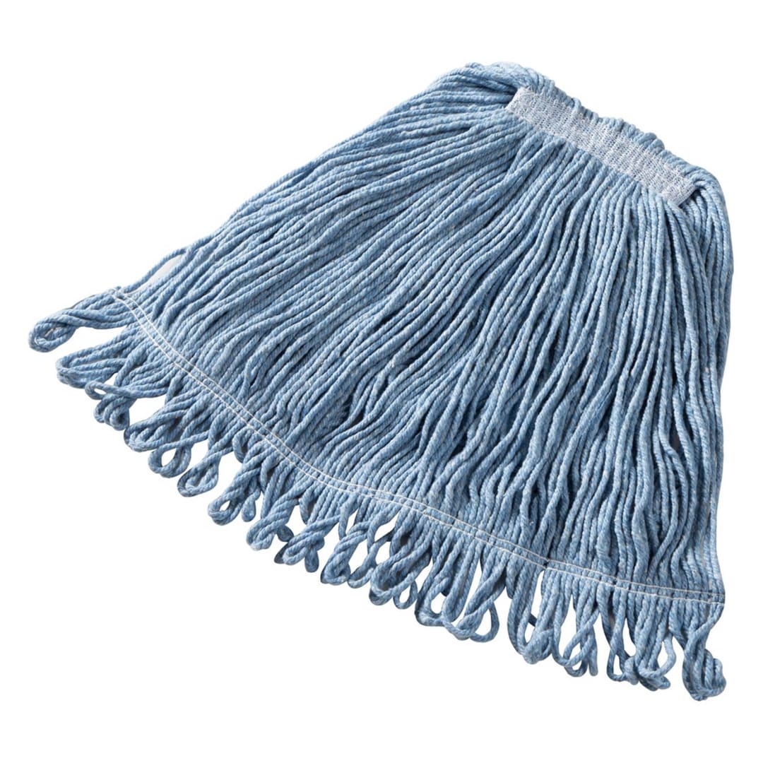 Rubbermaid Commercial Products Super Stitch® 20 OZ Blend Wet Mop, 1" Headband, Blue