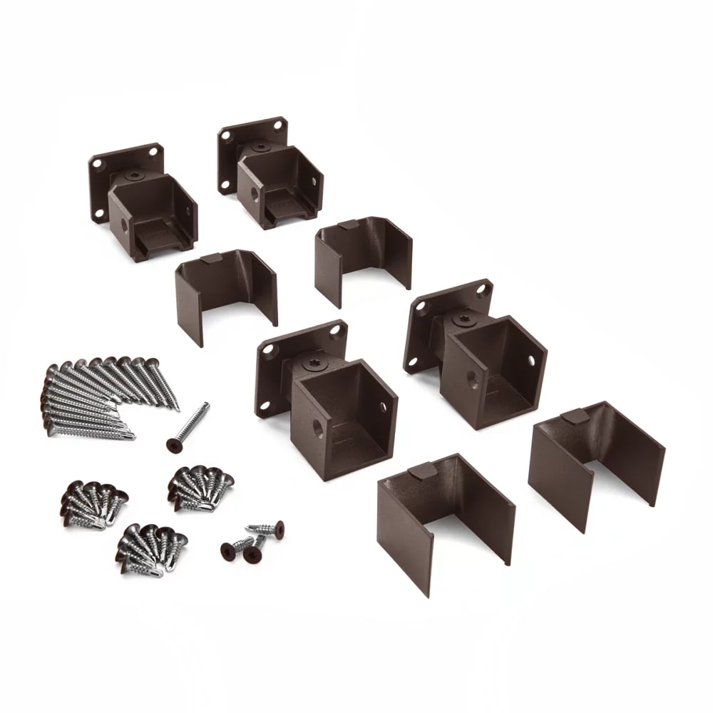 Trex® Select™ Aluminum Railing Horizontal Swivel Bracket in Burnished Bronze - pack