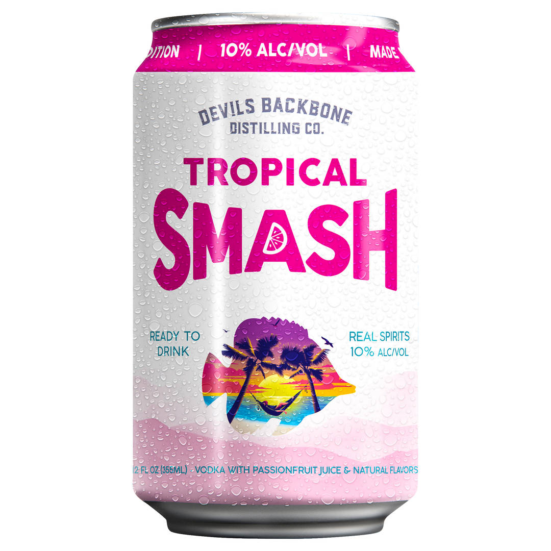Devils Backbone Distilling Company Tropical Smash, 12 fl. oz. Canned Cocktail, 10% ABV