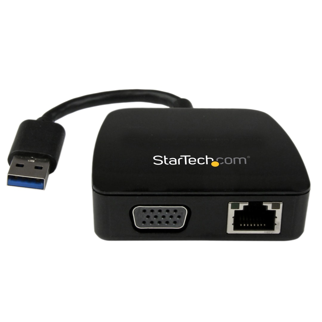 USB 3.0 to Gigabit Ethernet and VGA Combo Adapter