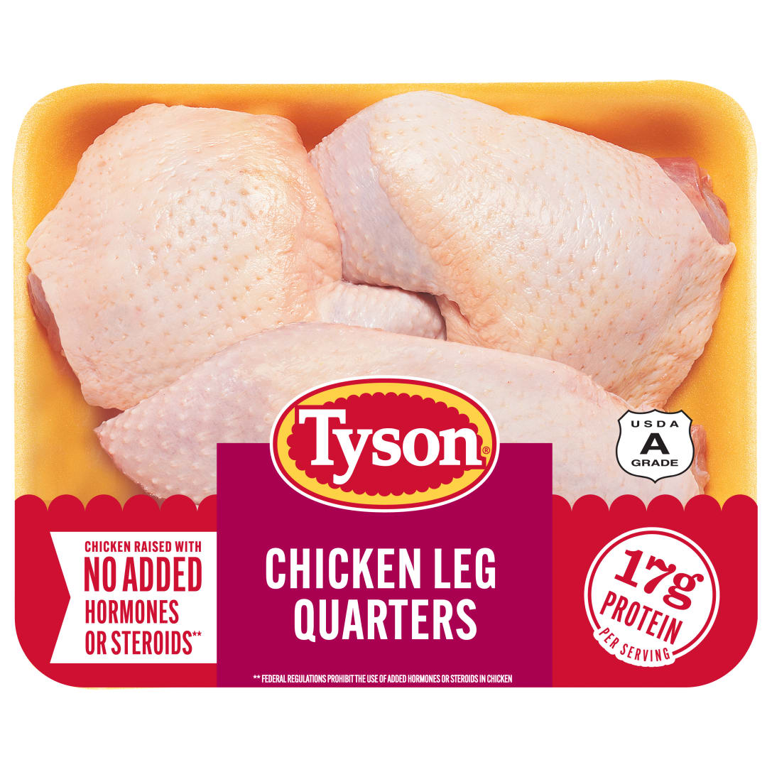 Tyson® All Natural Fresh Chicken Leg Quarters, 3.8 lb.