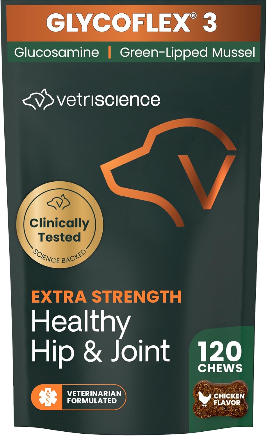 VS Extra Strength Healthy Hip and Joint, Chicken, 120ct [AMZ PALLET CONFIG]