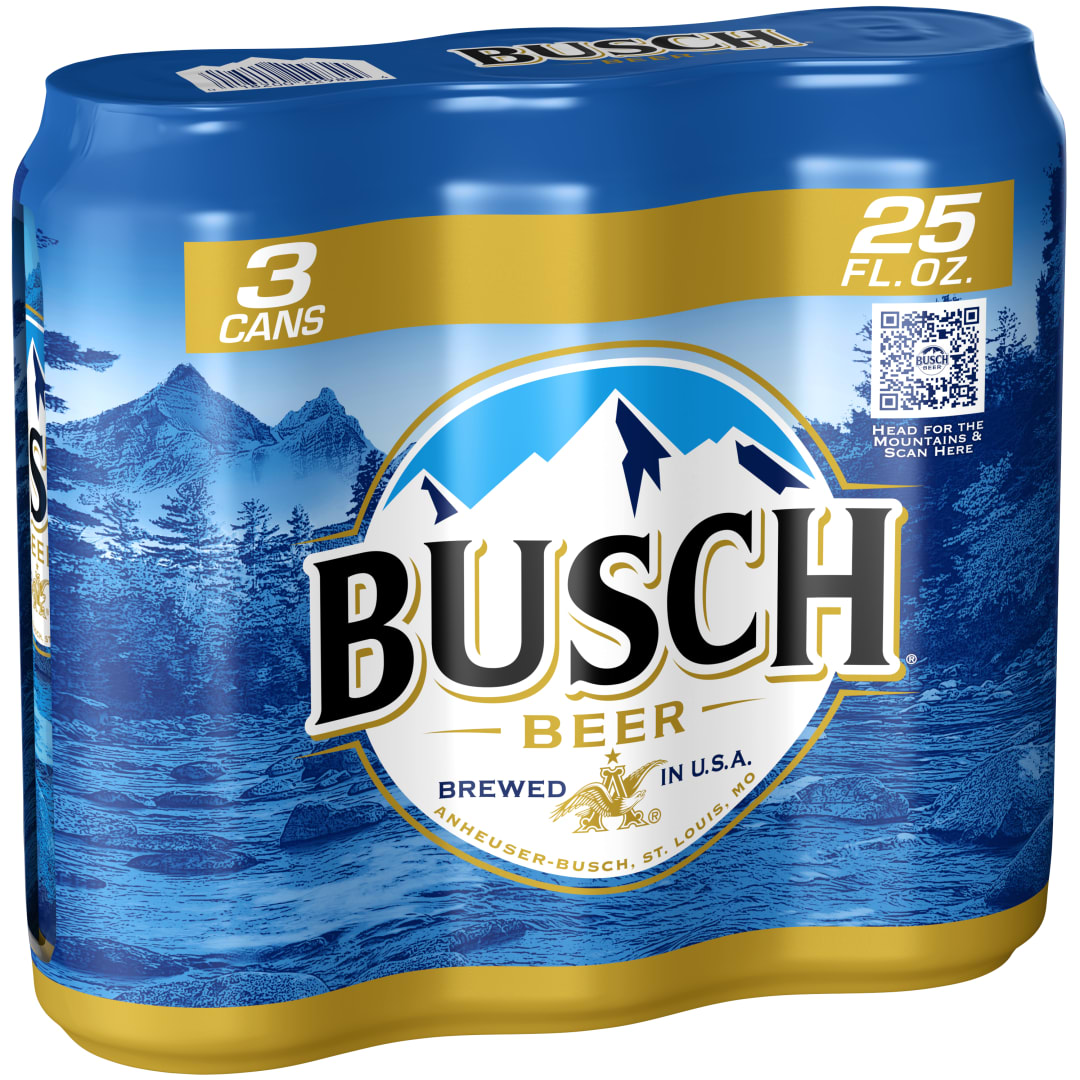 Busch Beer 3 - 25 fl oz Cans