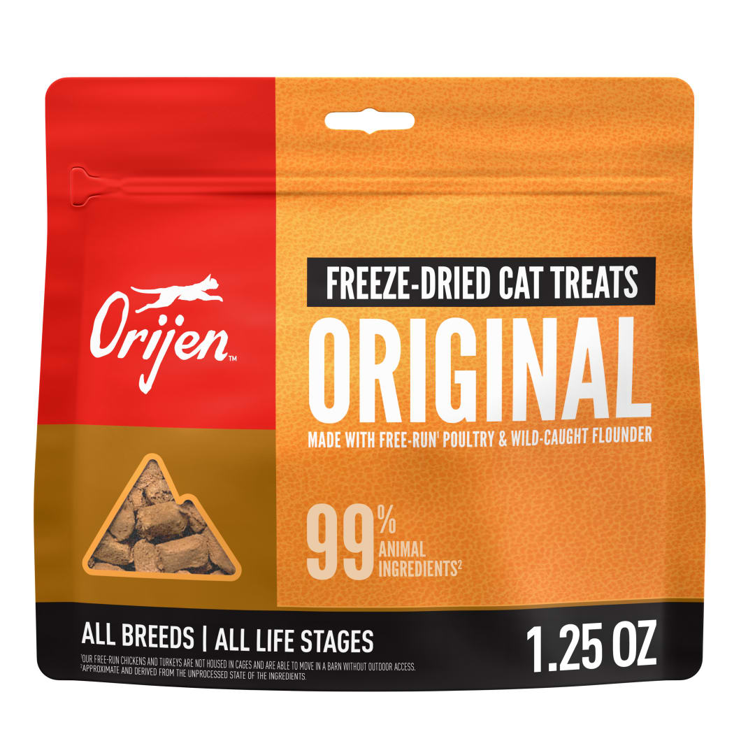 ORIJEN Freeze Dried Cat Treats Grain Free High Protein Raw Animal Ingredients Original