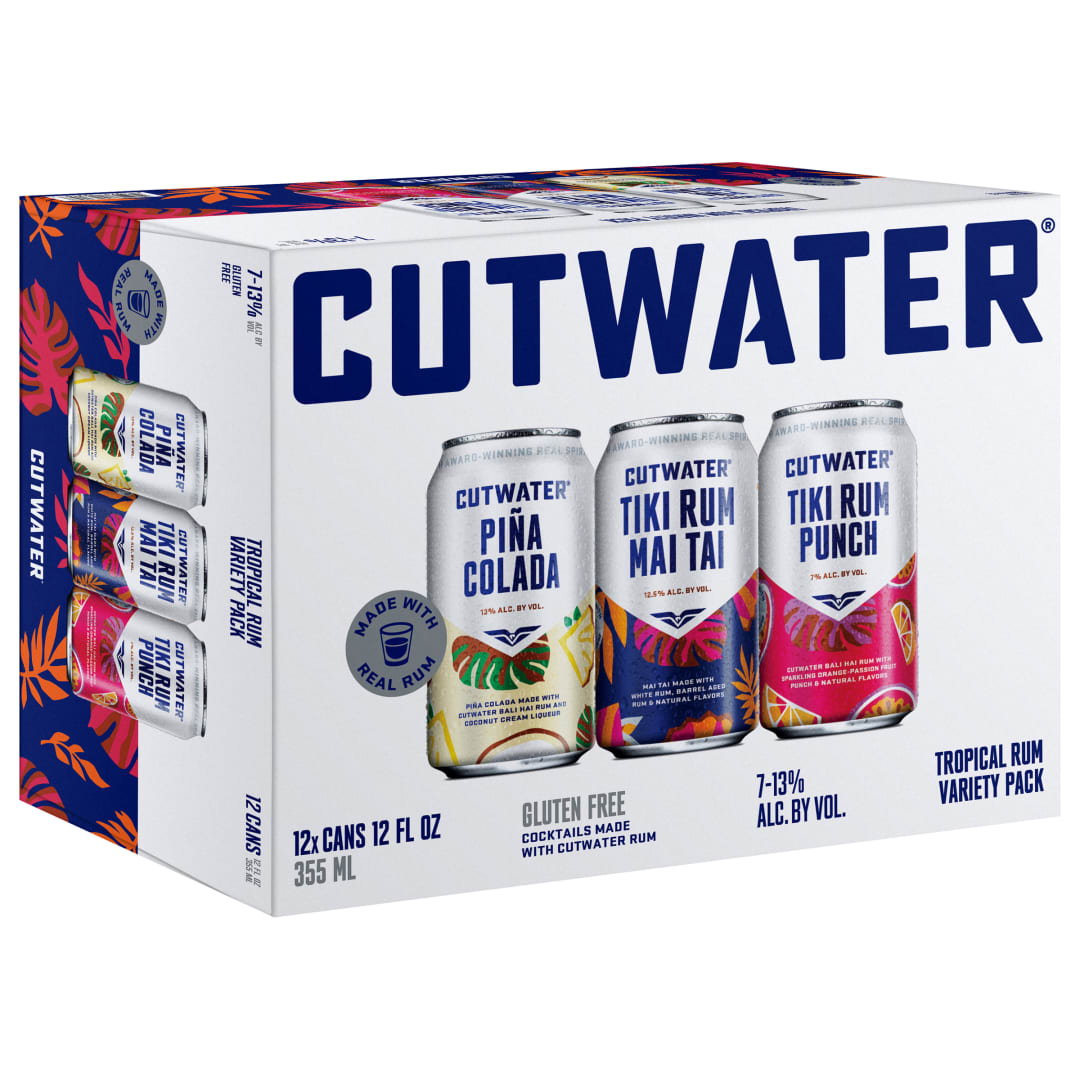 Cutwater Tropical Rum Variety 12 Pack, 12 fl oz Cans