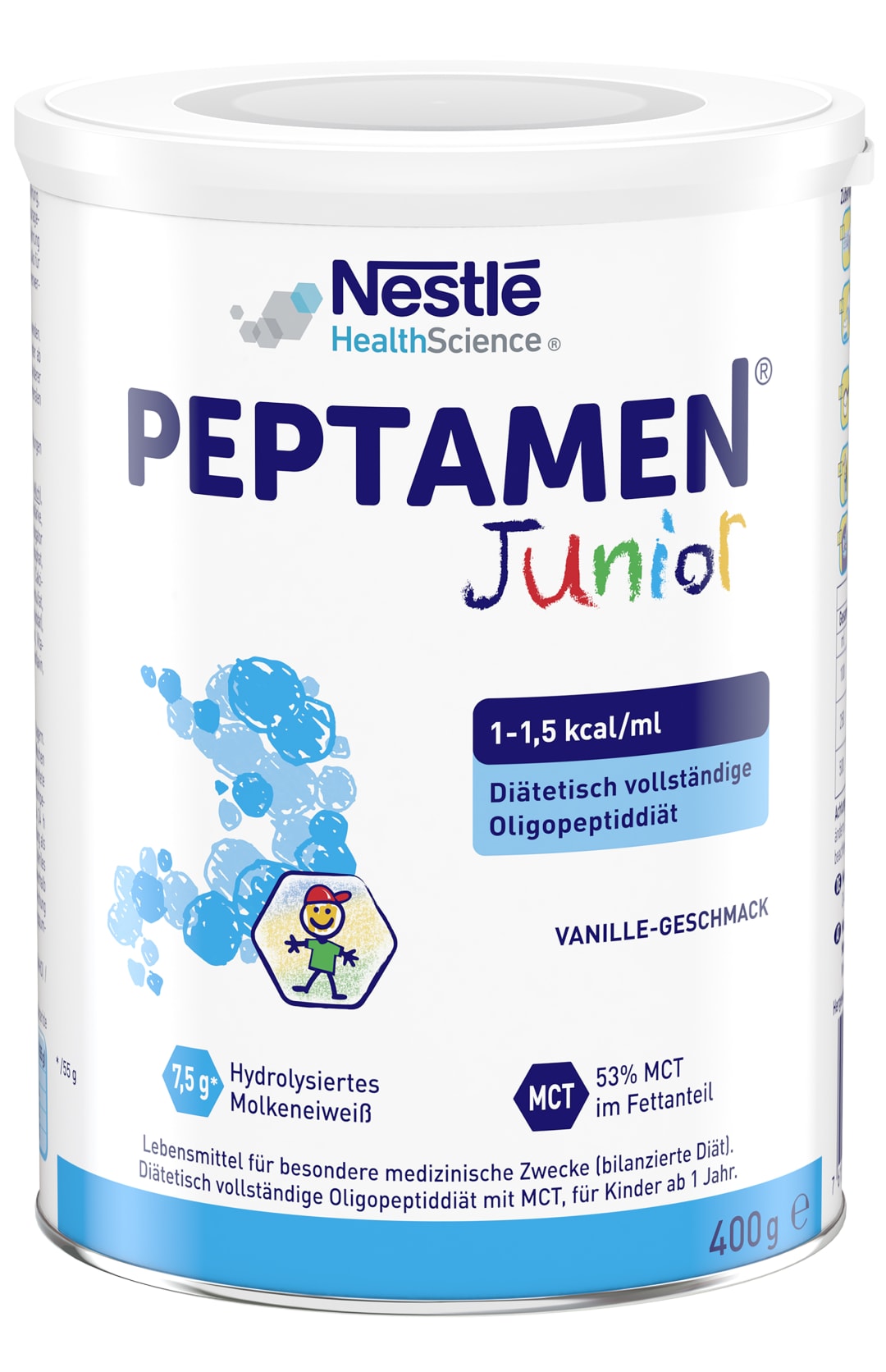 NESTLE HEALTH SCIENCE PEPTAMEN JUNIOR Vanille 400g Dose
