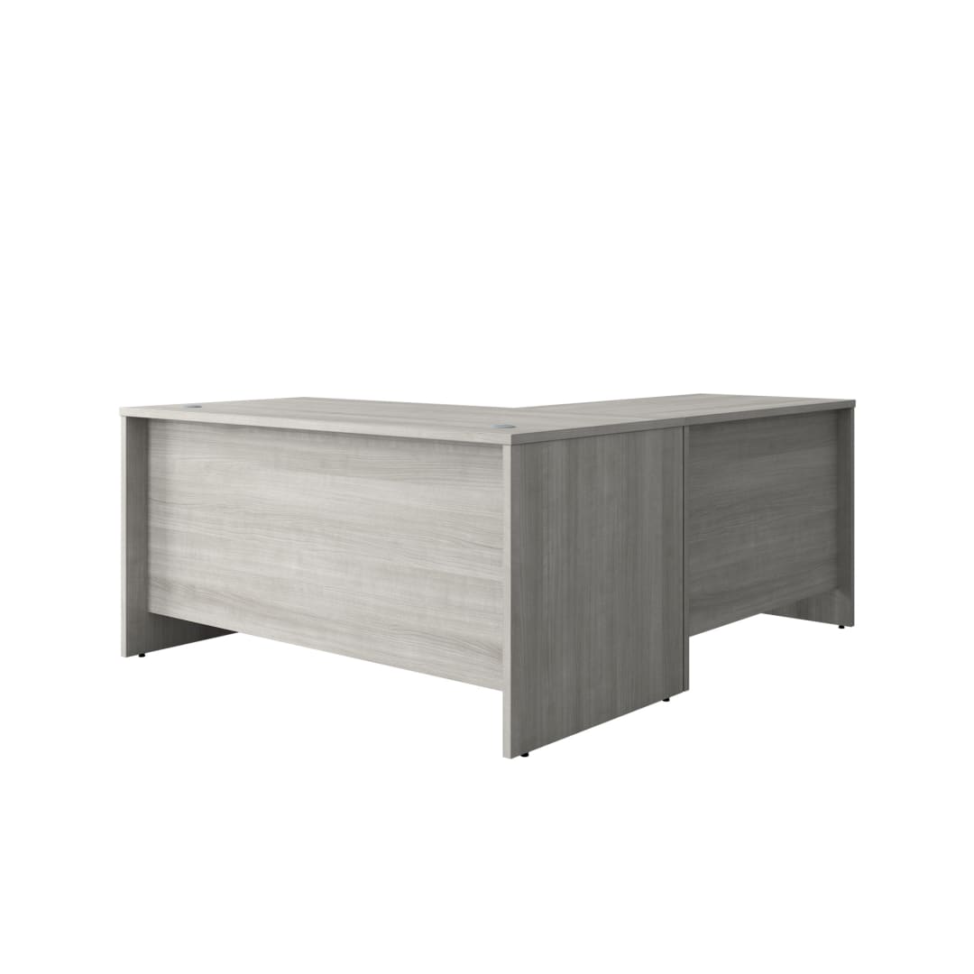 Cornerstone 59.5"W x 71"D Executive L-Desk, Slate Gray