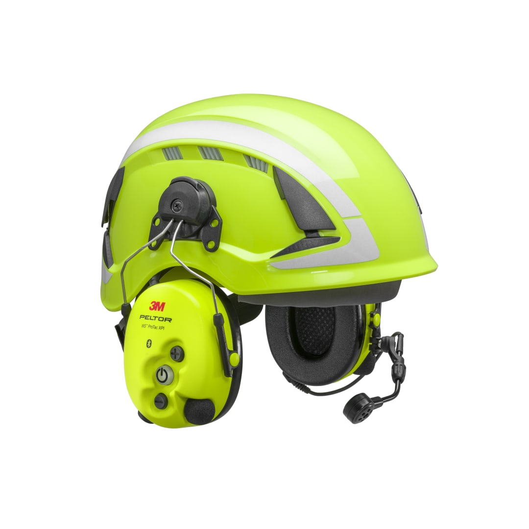 3M™ PELTOR™ WS™ ProTac XPI Seviyeye Bağımlı Bluetooth® Kulaklık, Sarı, Barete Takılabilir, MT15H7P3EWS6