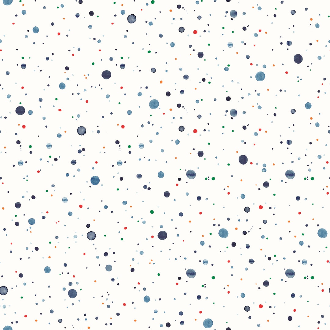 Splatter Navy Peel & Stick Mural