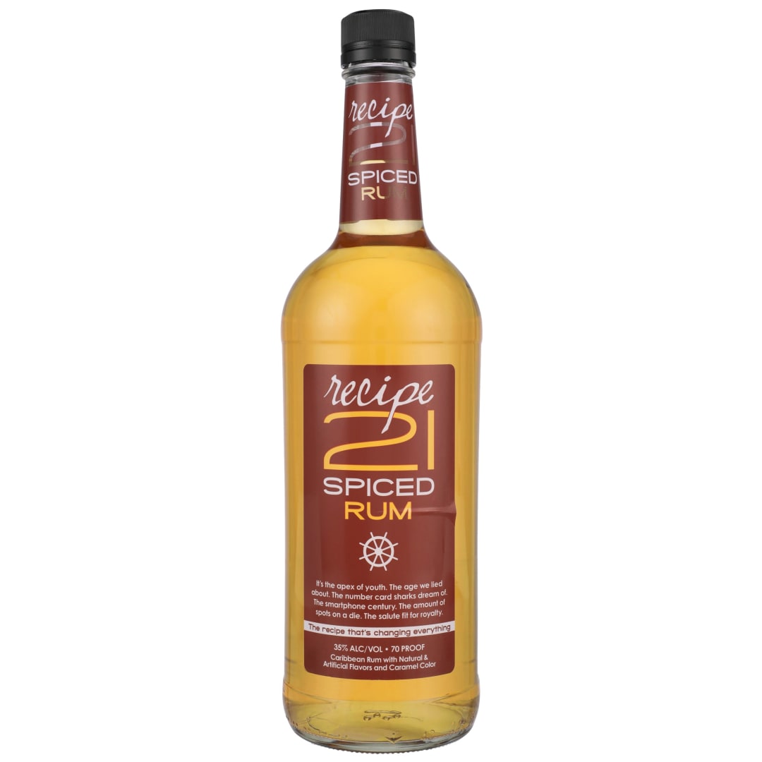Recipe 21 Spiced Rum 1l 80 Proof