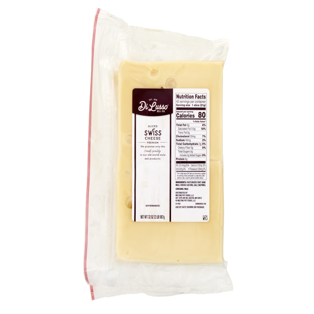 DI LUSSO Swiss Cheese Sliced
