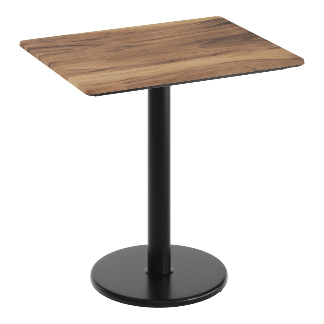 TopGuard 30" x 24" Tabletop with Seamless Surface Technology in Natural with 18" Black Table Height Base
