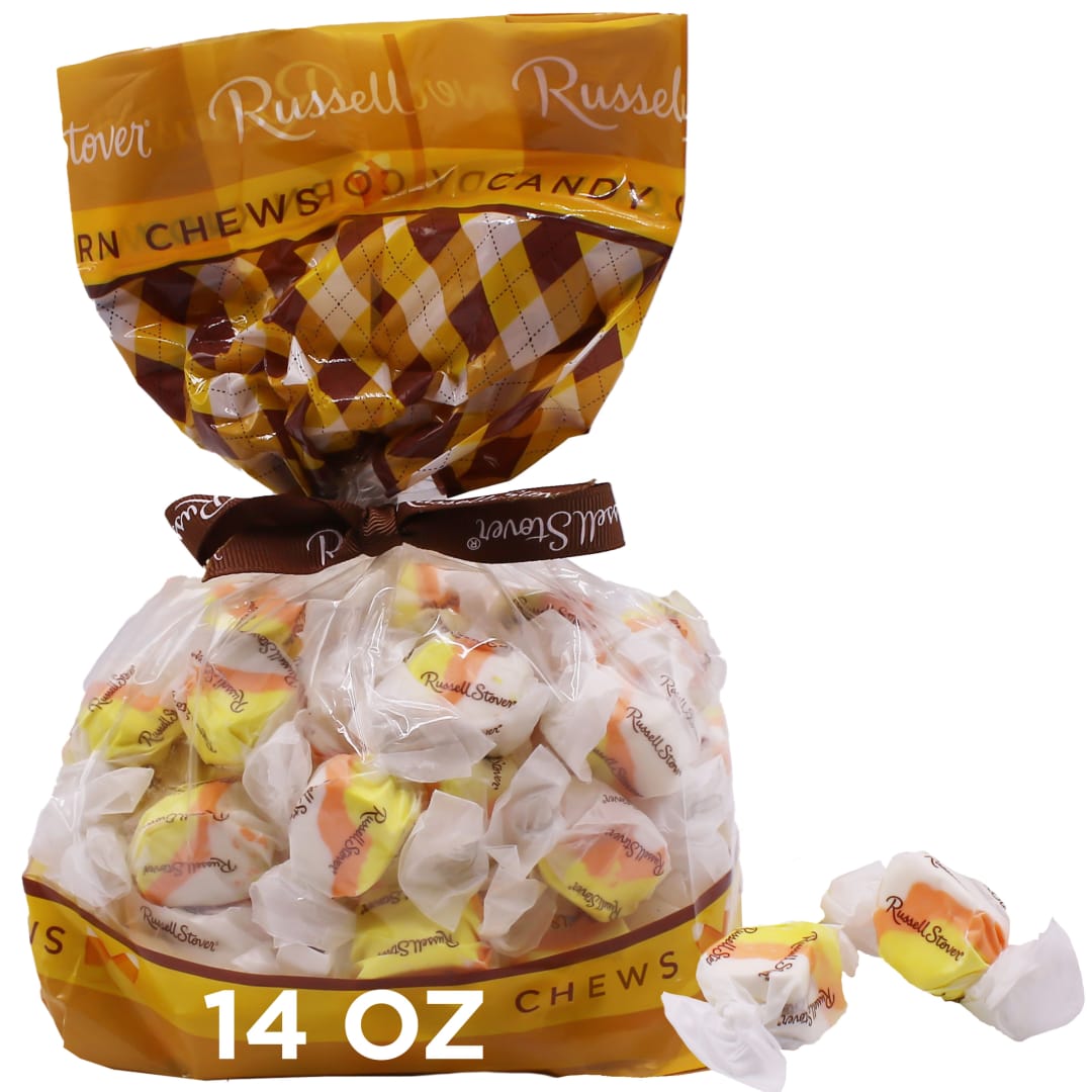 RUSSELL STOVER Halloween Candy Corn Salt Water Taffy, 14 oz. Bag