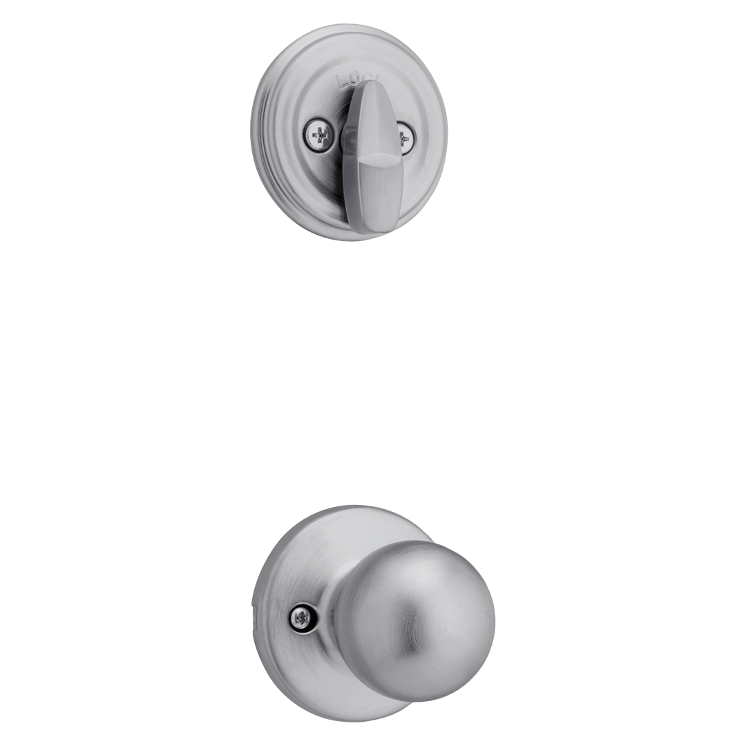 966 Single Cylinder Interior Pack w/ Polo Knob for Signature Series Handlesets in Satin Chrome