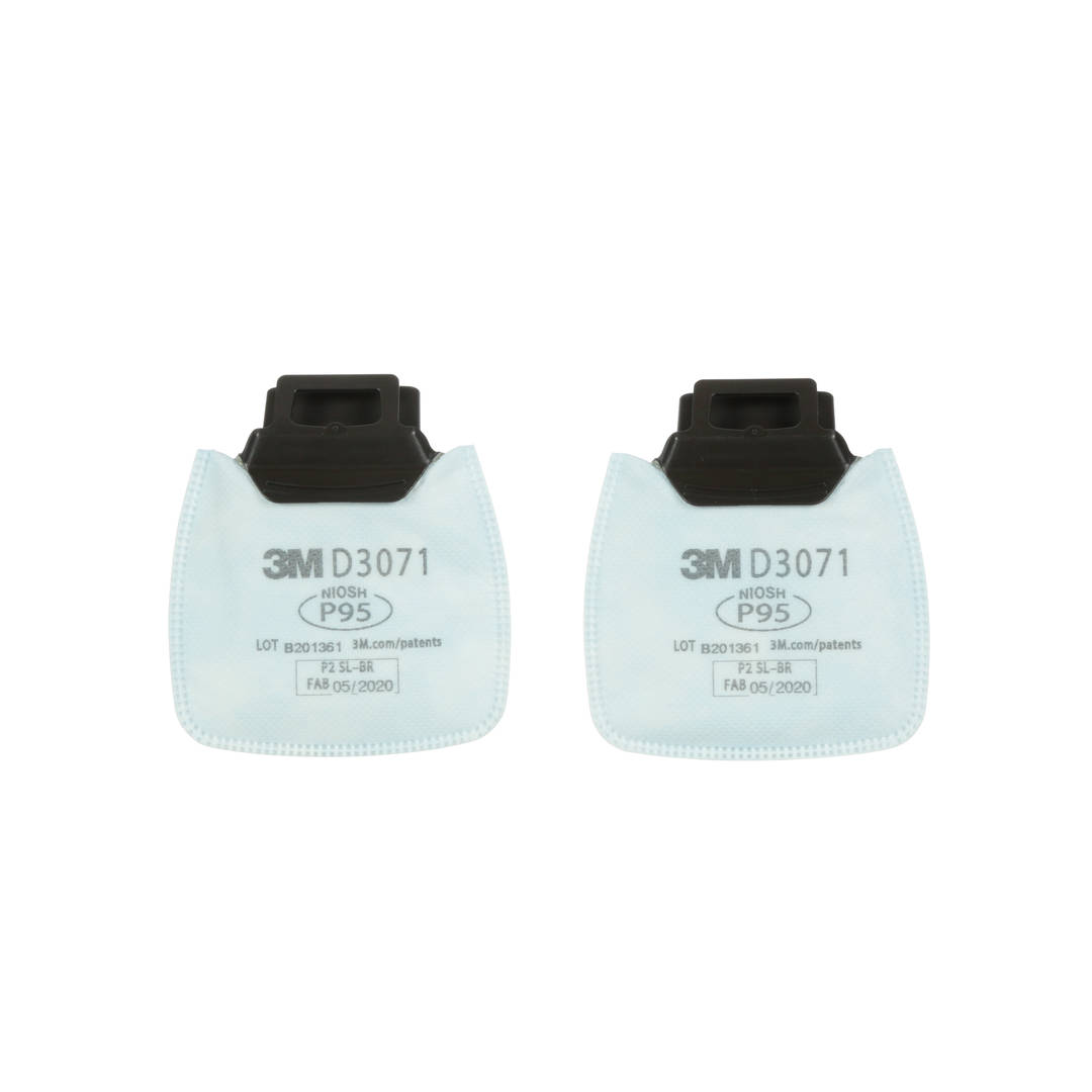 Filtro para Particulados 3M™ Secure Click™ D3071 P2, 100 Unidades/Embalagem